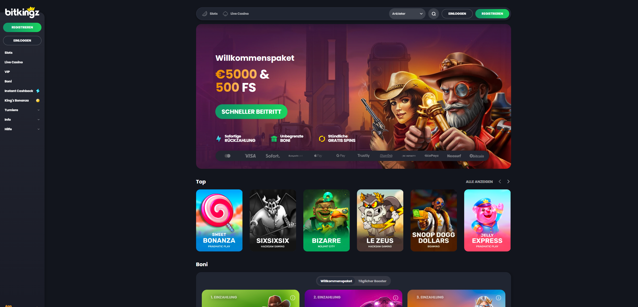 Bitkingz Ausländisches Online Casino