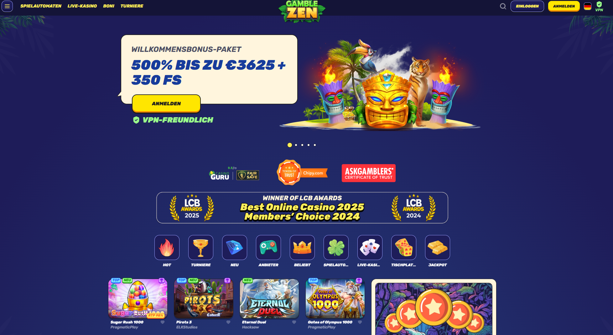 Gamblezen Ausländisches Online Casino