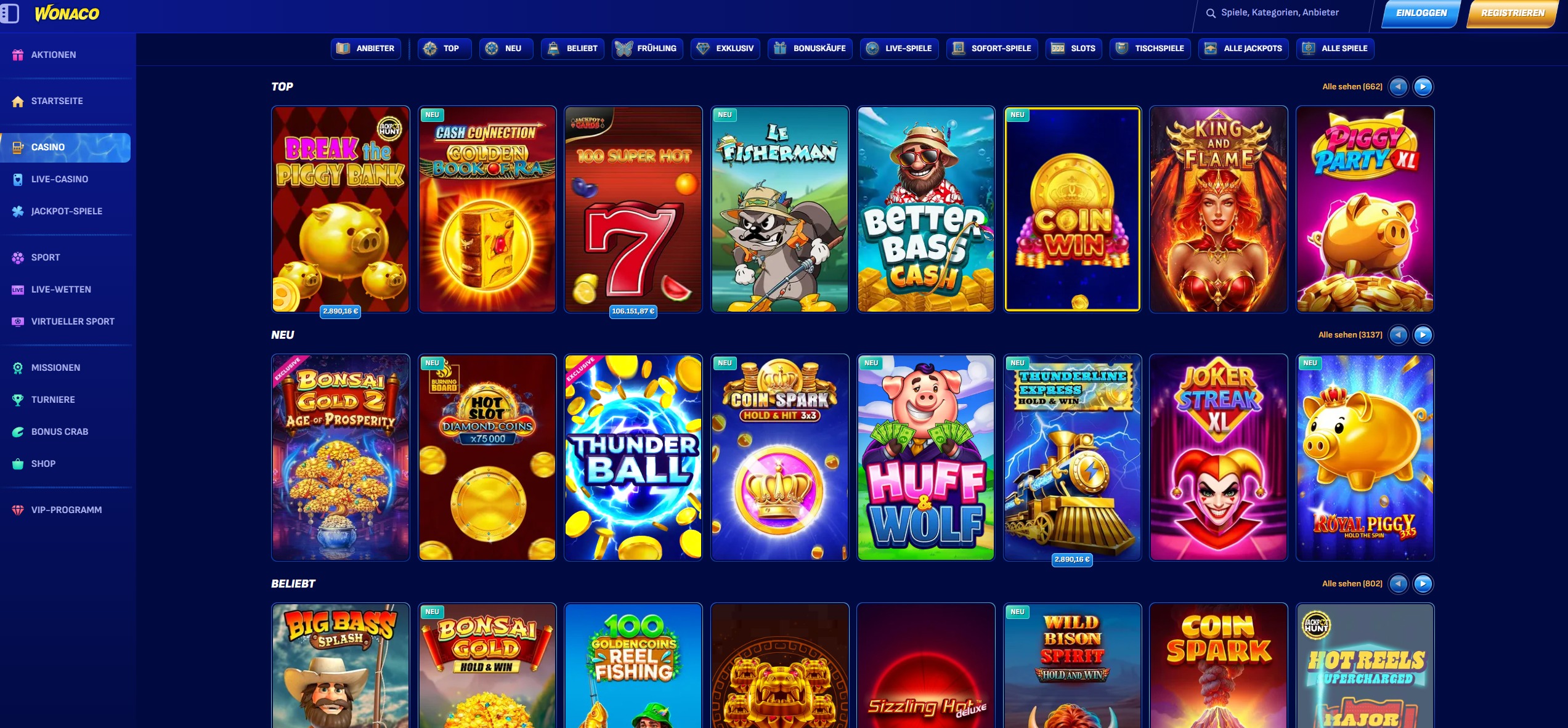 Platin Casino Ausländisches Online Casino